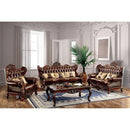  Furniture of America Jericho Stationary Leather Match Loveseat CM6786-LV-PK IMAGE 2