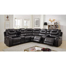  Furniture of America Mariah Power Reclining Leather Look Sectional CM6895GY-SECT IMAGE 2