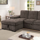  Furniture of America Jamiya Fabric Sectional CM6959GY-SECT IMAGE 3