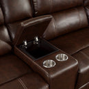  Furniture of America Jessi Leather Look Sectional CM6970-SECT IMAGE 3
