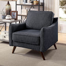  Furniture of America Maxime Stationary Fabric Chair CM6971GY-CH IMAGE 1