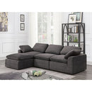  Furniture of America Joel Fabric Sectional CM6974GY-4SEAT IMAGE 2
