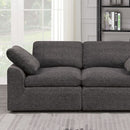  Furniture of America Joel Stationary Fabric Loveseat CM6974GY-LV IMAGE 1