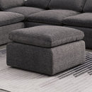  Furniture of America Joel Fabric Ottoman CM6974GY-OT IMAGE 1