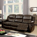 Furniture of America Listowel Reclining Bonded Leather Match Sofa CM6992-SF IMAGE 1
