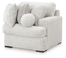 Cuddle Plush - 3 Pc. - 3-Piece Sectional, Chair And Ottoman - Arctic