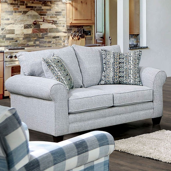 Furniture of America Aberporth Stationary Fabric Loveseat SM5406-LV IMAGE 1