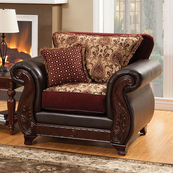 Furniture of America Franklin Stationary Chair SM6107N-CH IMAGE 1