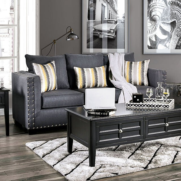 Furniture of America Inkom Stationary Fabric Sofa SM6220-SF IMAGE 1