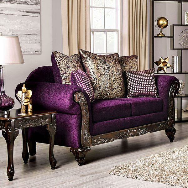 Furniture of America Casilda Stationary Fabric Loveseat SM7743-LV IMAGE 1