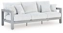 Hurley Park - 4 Pc. - Outdoor Sofa, 2 Lounge Chairs And Coffee Table - Gray