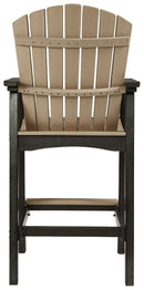 Fairen Trail - Tall Barstool (Set of 2) - Black / Driftwood