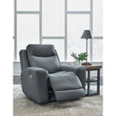 Signature Design by Ashley Mindanao Power Leather Match Recliner U5950413 IMAGE 7