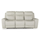 Signature Design by Ashley Mindanao Power Reclining Leather Match Sofa U5950515 IMAGE 3