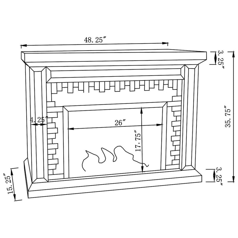 Coaster Furniture Gilmore Freestanding Electric Fireplace 991048 IMAGE 13