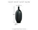 Rhaveney - Vase (Set of 3) - Small - Black