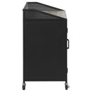 Coaster Furniture Arlette 183476 2-door Mobile Home Bar Wine Cabinet - Sandy Black IMAGE 9