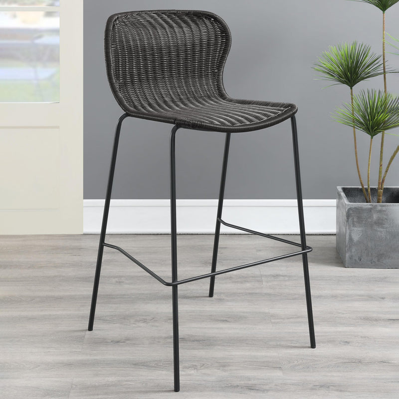 Coaster Furniture Mckinley 192040 Faux Rattan Metal Bar Chair - Brown (Set of 2) IMAGE 8