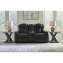 Signature Design by Ashley Caveman Den Power Reclining Leather Look Loveseat 9070318 IMAGE 6