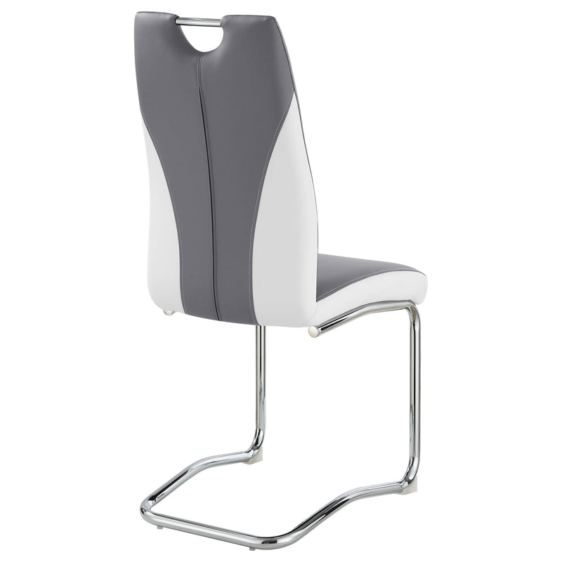 Coaster Furniture Brooklyn 193812 Upholstered Dining Side Chair - Grey (Set of 4) IMAGE 7