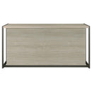 Coaster Furniture Loomis 805881 4-drawer Rectangular Office Desk Whitewashed - Grey/Gunmetal IMAGE 7
