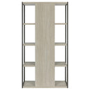 Coaster Furniture Loomis 805883 4-shelf Bookcase - Whitewashed Grey IMAGE 7