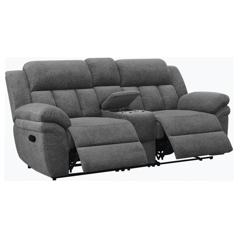 Coaster Furniture Bahrain Reclining Fabric Loveseat 609542 IMAGE 2