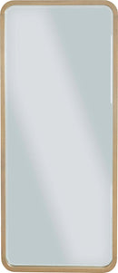 Penny - Beveled Glass Floor Mirror - Buff Cream
