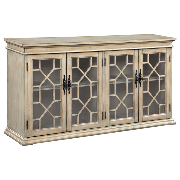 Coaster Furniture Kiara 950858 Glass Door Accent Cabinet - Light Honey IMAGE 1