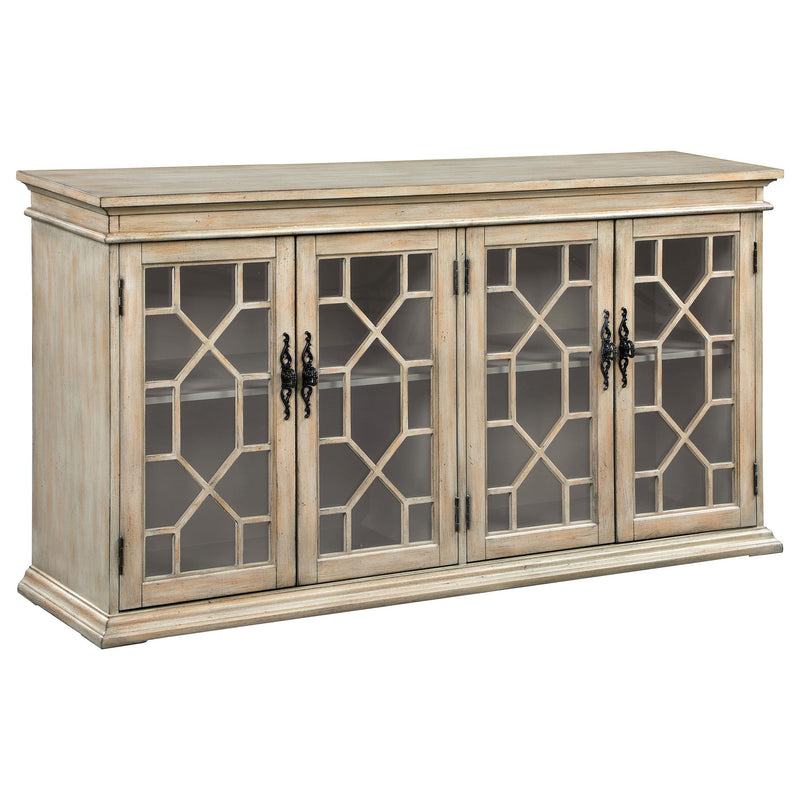 Coaster Furniture Kiara 950858 Glass Door Accent Cabinet - Light Honey IMAGE 1