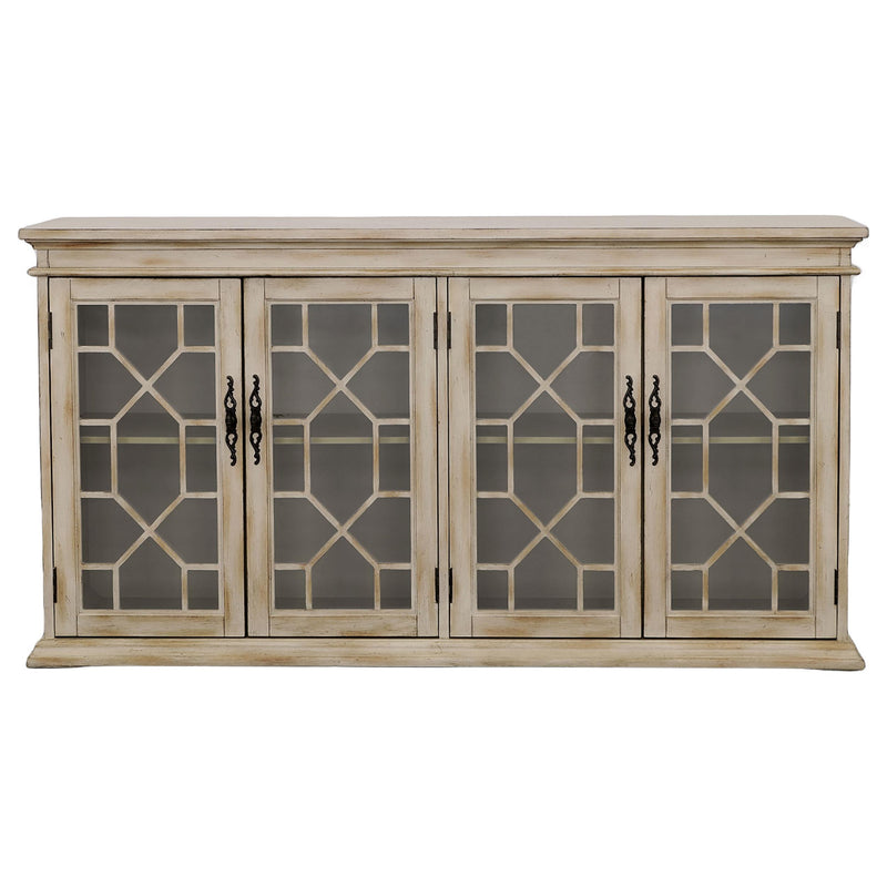 Coaster Furniture Kiara 950858 Glass Door Accent Cabinet - Light Honey IMAGE 2