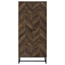 Coaster Furniture Carolyn 959640 2-Door Accent Cabinet - Rustic Oak/Gunmetal IMAGE 3
