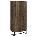 Coaster Furniture Carolyn 959640 2-Door Accent Cabinet - Rustic Oak/Gunmetal IMAGE 6