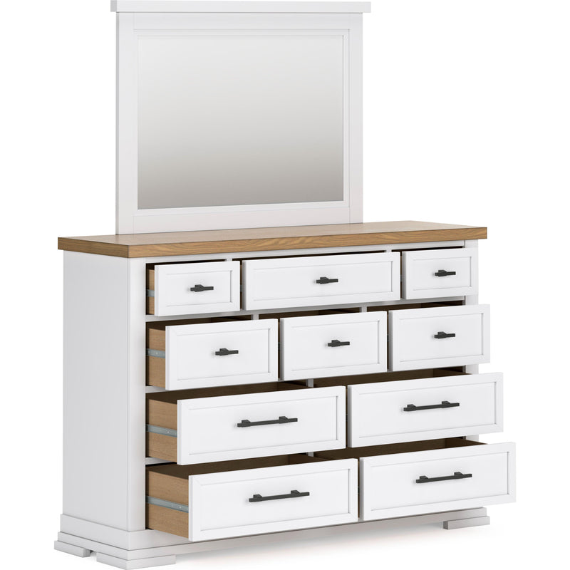 Benchcraft Ashbryn 10-Drawer Dresser with Mirror B844-31/B844-36 IMAGE 2