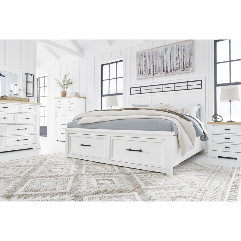 Benchcraft Ashbryn Queen Panel Bed with Storage B844-57/B844-54S/B844-97 IMAGE 3
