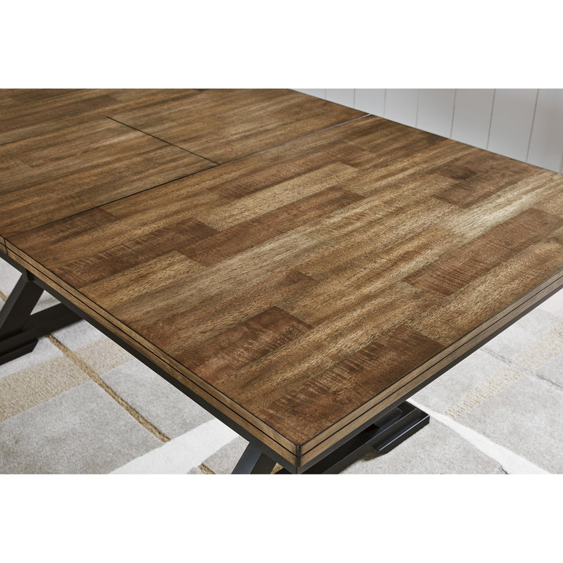 Signature Design by Ashley Wildenauer Dining Table with Trestle Base D634-35 IMAGE 2