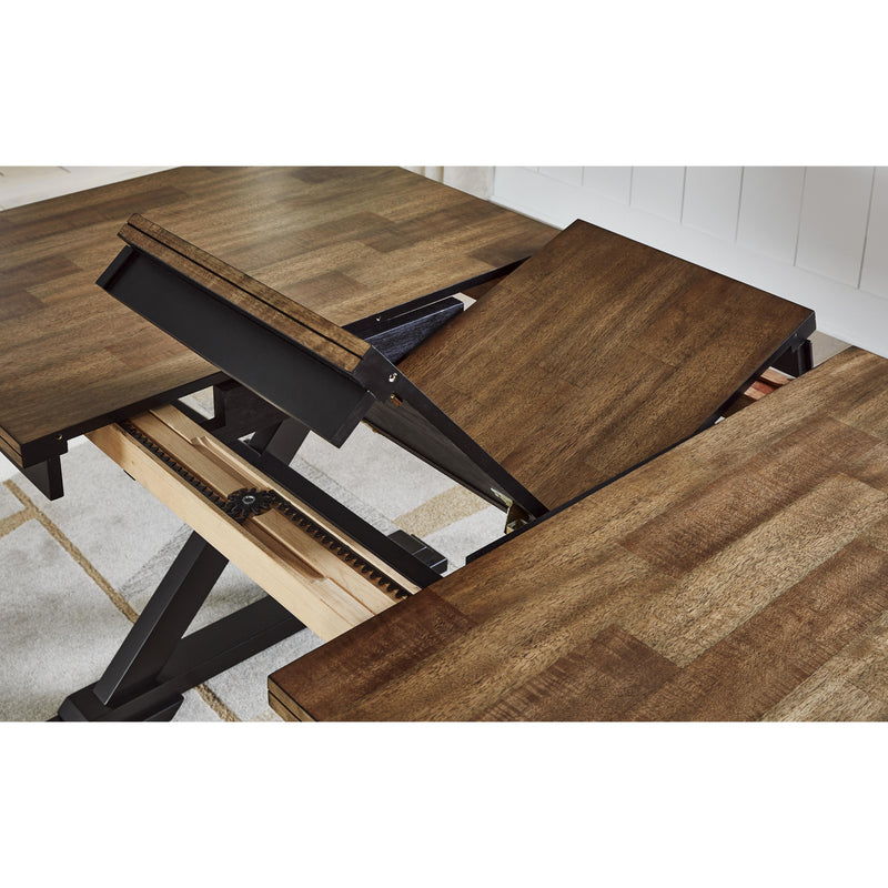 Signature Design by Ashley Wildenauer Dining Table with Trestle Base D634-35 IMAGE 3