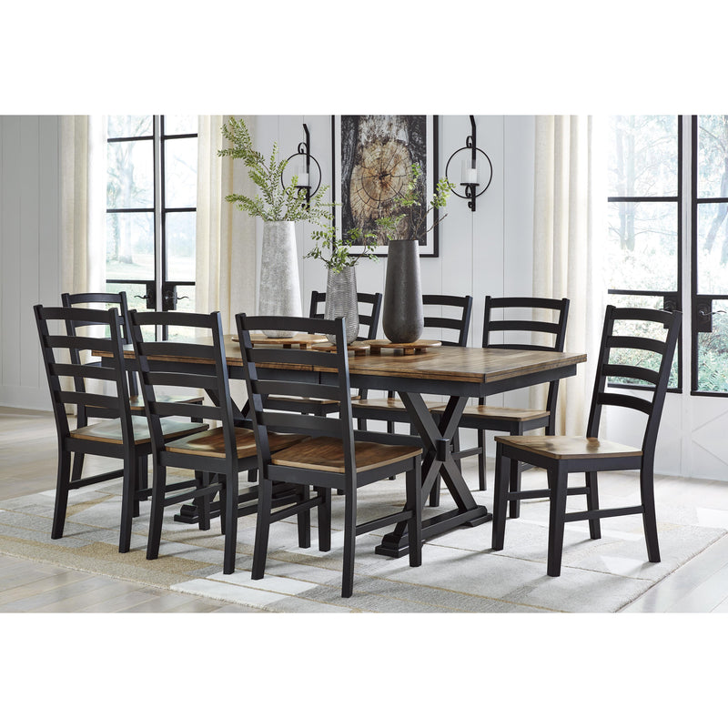 Signature Design by Ashley Wildenauer Dining Table with Trestle Base D634-35 IMAGE 5
