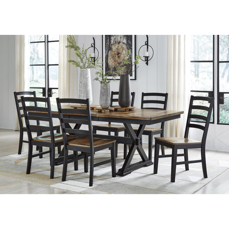 Signature Design by Ashley Wildenauer Dining Table with Trestle Base D634-35 IMAGE 6