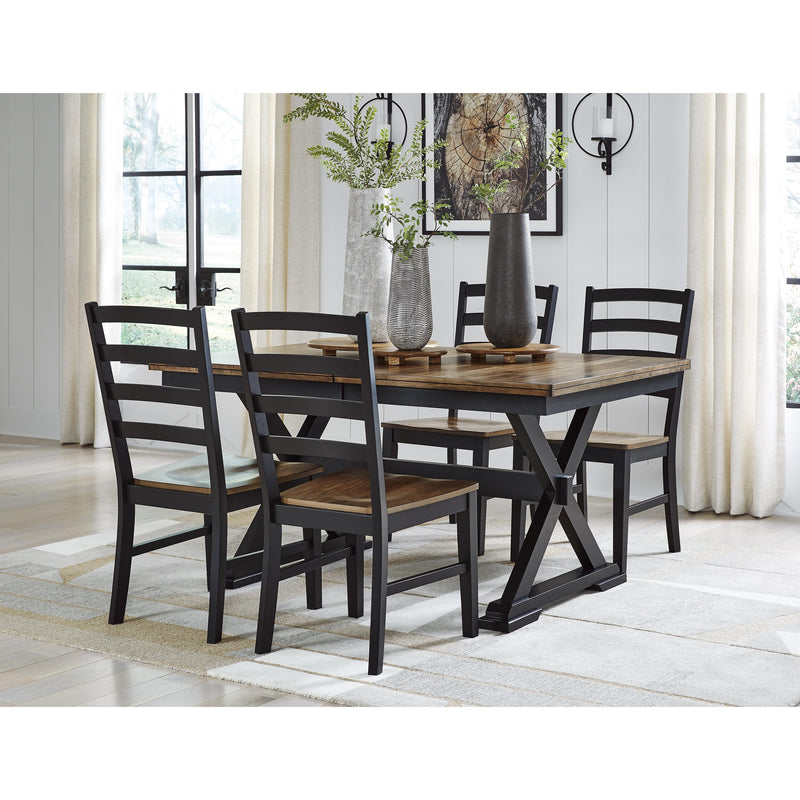 Signature Design by Ashley Wildenauer Dining Table with Trestle Base D634-35 IMAGE 7