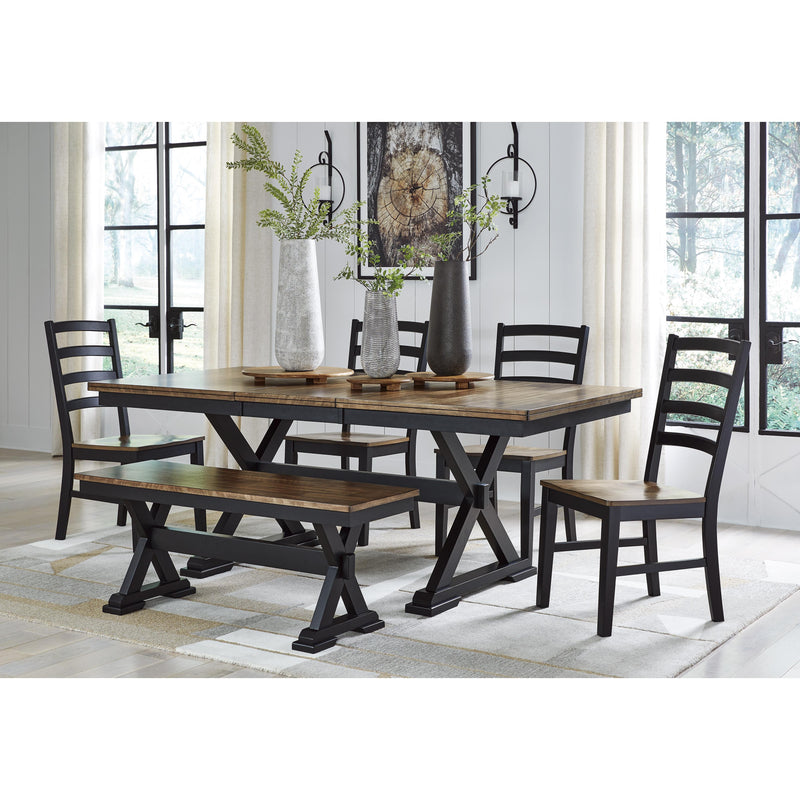Signature Design by Ashley Wildenauer Dining Table with Trestle Base D634-35 IMAGE 8