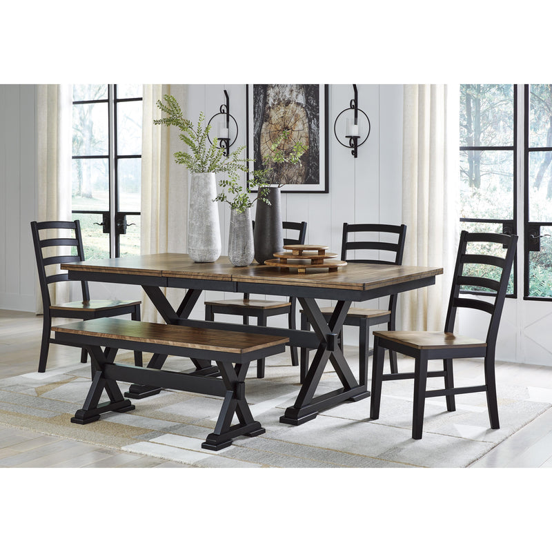 Signature Design by Ashley Wildenauer Dining Table with Trestle Base D634-35 IMAGE 9