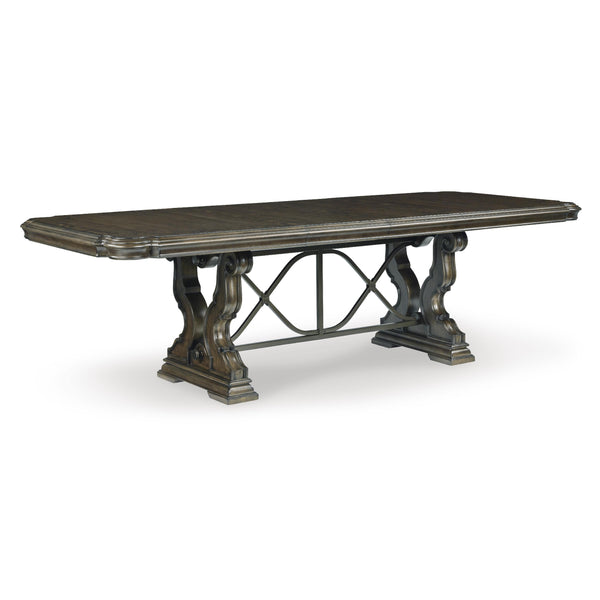 Signature Design by Ashley Maylee Dining Table with Pedestal Base D947-55B/D947-55T IMAGE 1