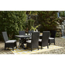  Signature Design by Ashley Beachcroft P792-625 Rectangular Dining Table with Umbrella Option IMAGE 14