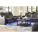 Signature Design by Ashley Fyne-Dyme Power Reclining Leather Look Sofa 3660215 IMAGE 15