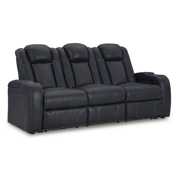 Signature Design by Ashley Fyne-Dyme Power Reclining Leather Look Sofa 3660315 IMAGE 1