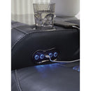 Signature Design by Ashley Fyne-Dyme Power Reclining Leather Look Loveseat 3660318 IMAGE 13