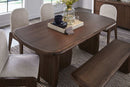 Xolani - Rectangular Acacia Wood Pedestal Table - Impala