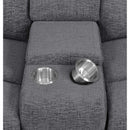 Coaster Furniture Bahrain Power Reclining Fabric Loveseat with Console 609542P IMAGE 6