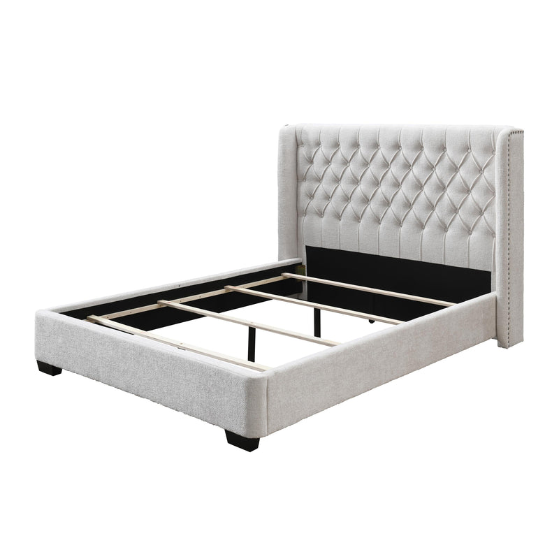 Crown Mark Daphne Queen Upholstered Panel Bed 5094-Q-HB/5094-Q-FB/5094-KQ-RAIL IMAGE 3